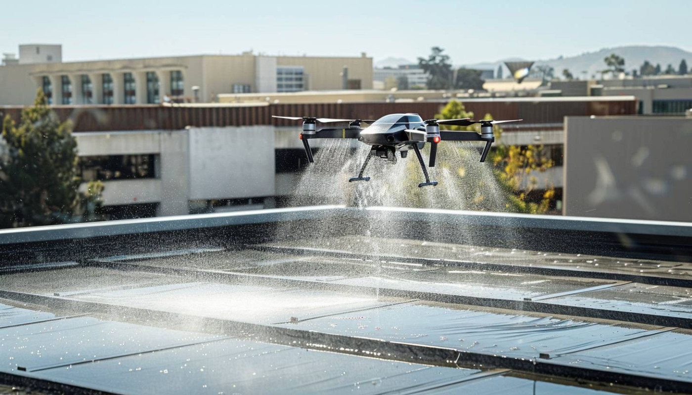 Comment le nettoyage de toitures par drone révolutionne l'entretien des bâtiments